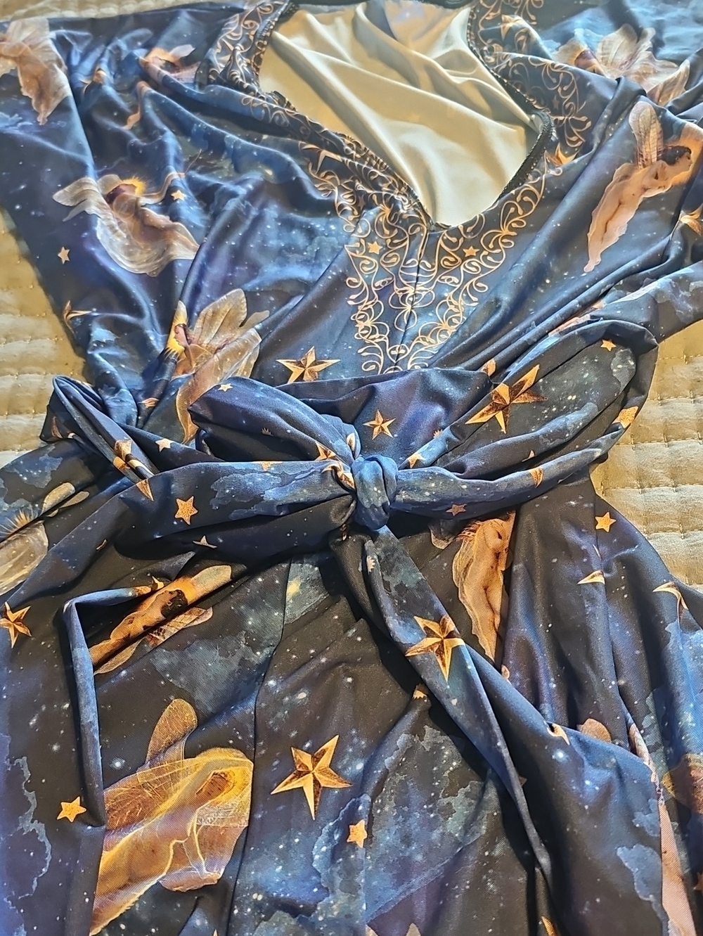 Blackmilk Atkinson Fairies Slinky Playsuit Size L View 4
